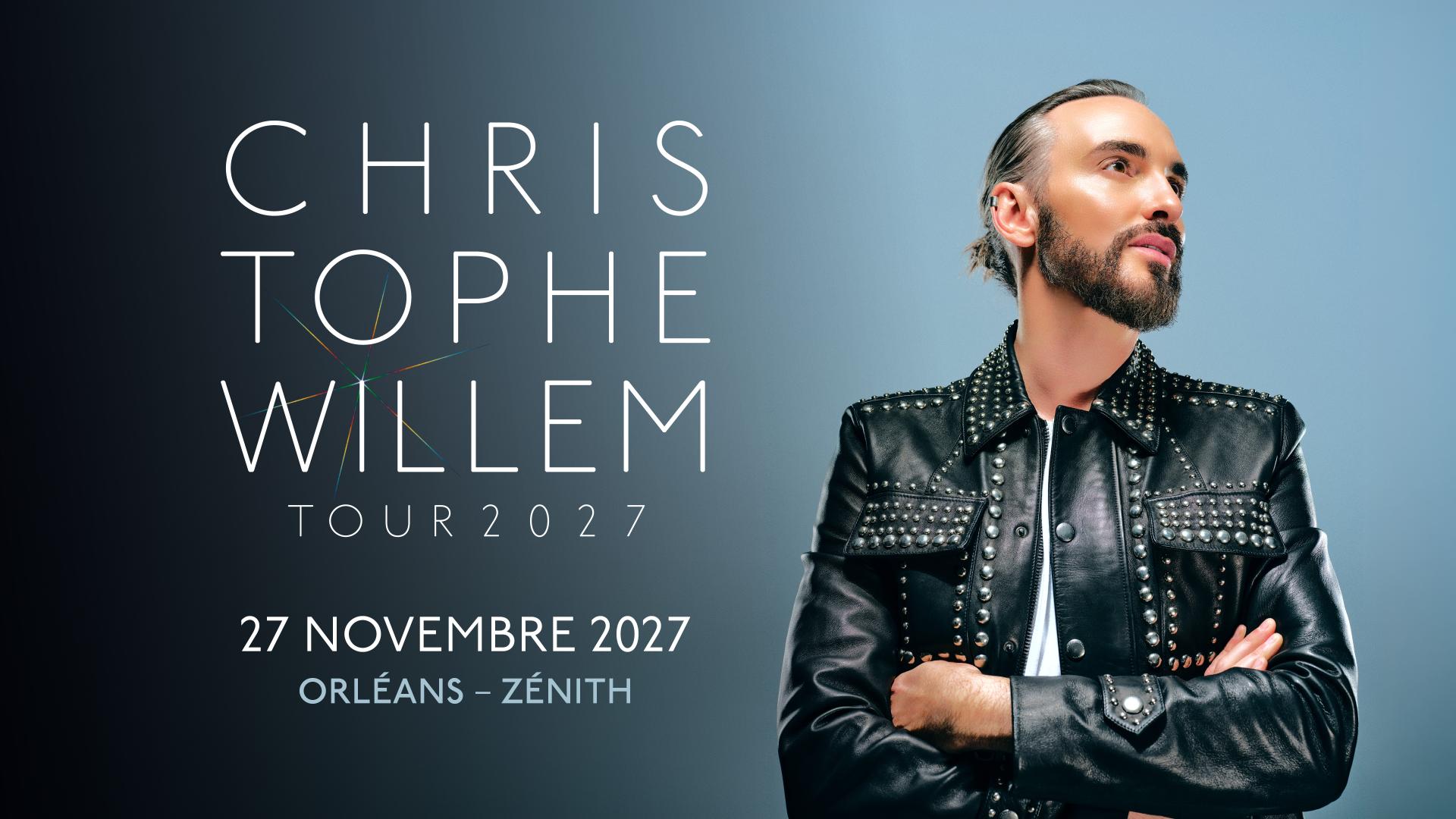 Christophe Willem en concert au Zénith d'Orléans le Sam 27 nov